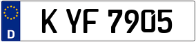 Trailer License Plate